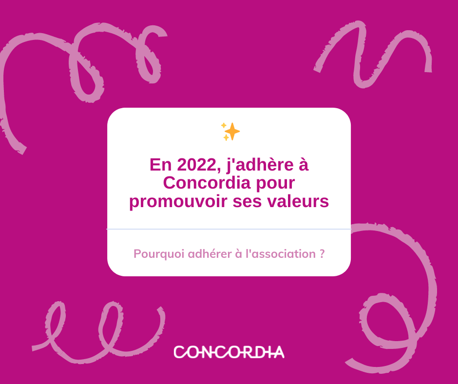Concordia - En 2022, j’adhère à Concordia !