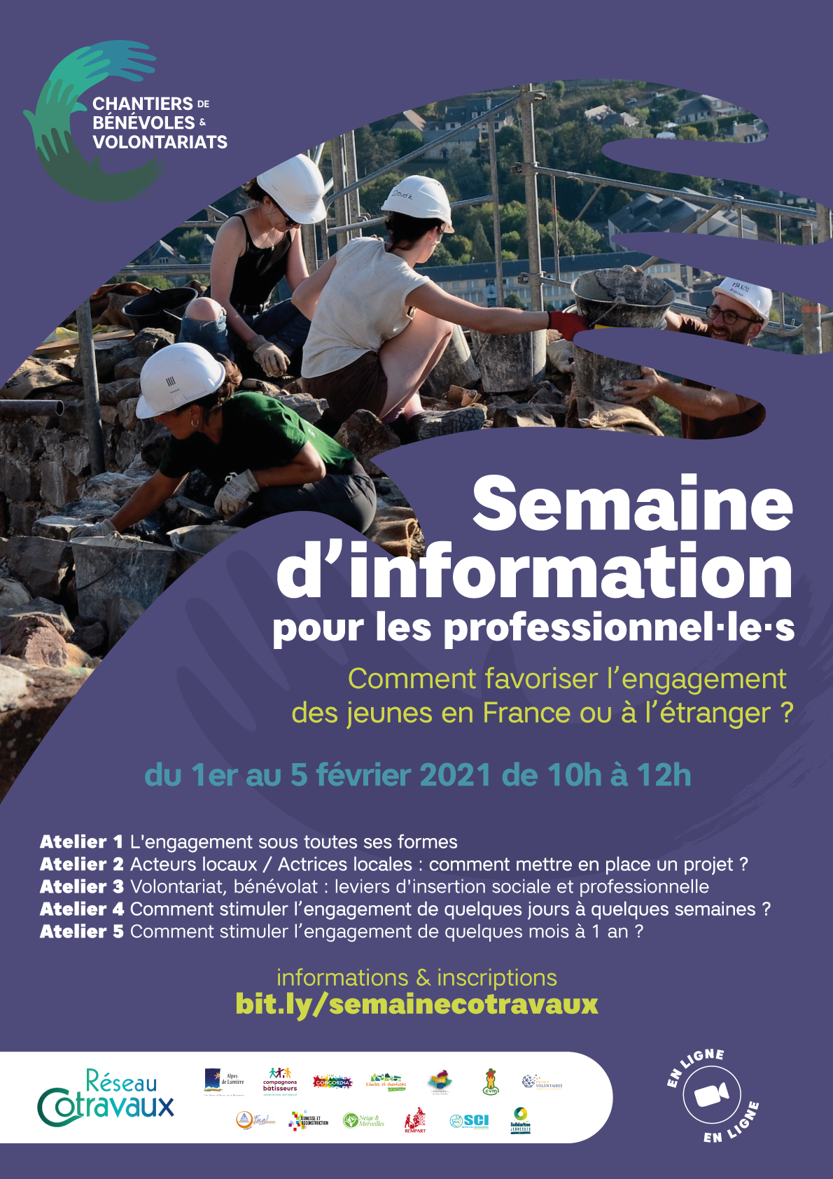 Concordia - Semaine d'information pour les professionnel·le·s : Comment favoriser l'engagement des jeunes en France ou à l'étranger ?