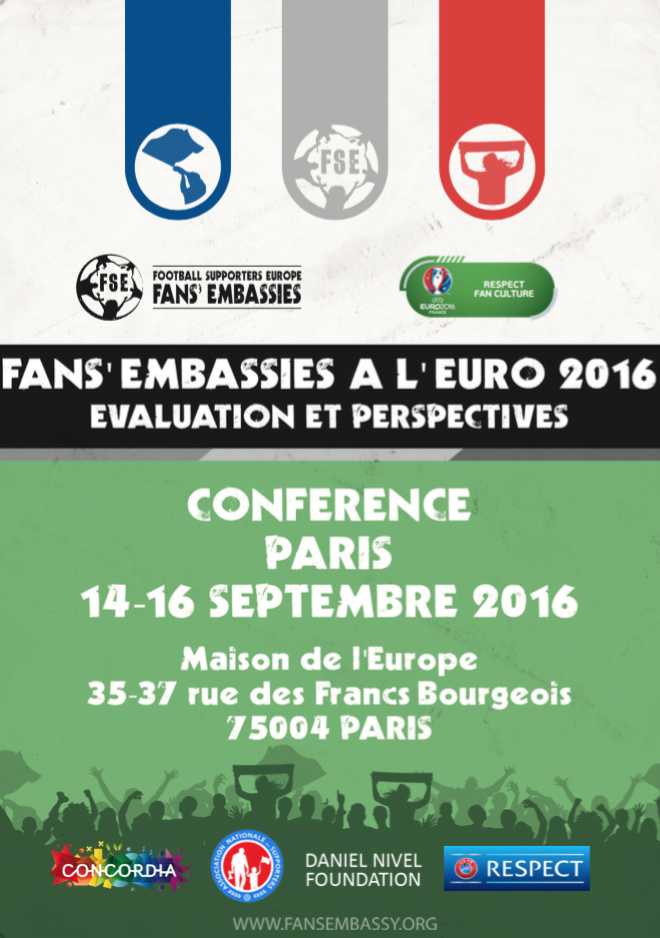 Concordia - Conférence "FANS EMBASSIES À L'EURO 2016"